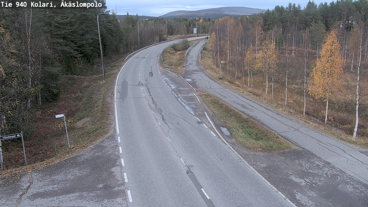 Weather Camera Image Väg 940 Kolari, Äkäslompolo, Kolari, Lappi