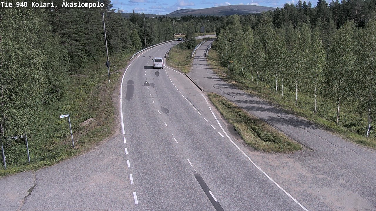 Weather Camera Image Road 940 Kolari, Äkäslompolo, Kolari, Lappi
