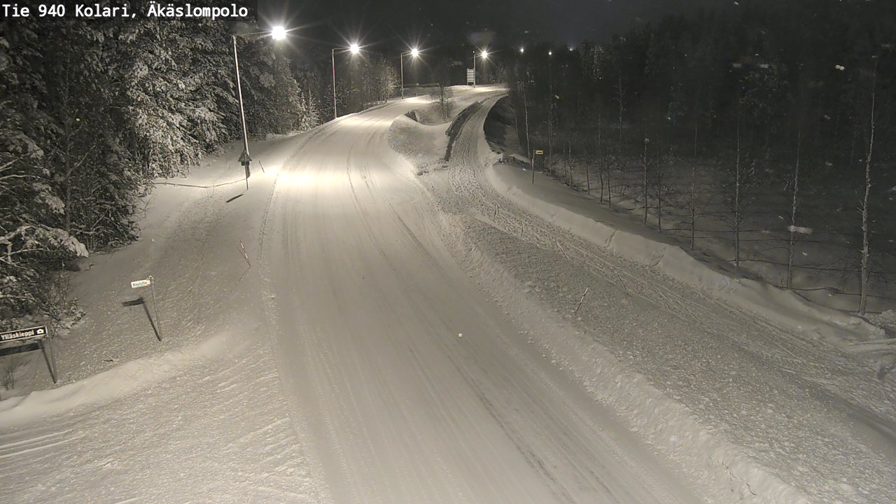 Weather Camera Image Road 940 Kolari, Äkäslompolo, Kolari, Lappi