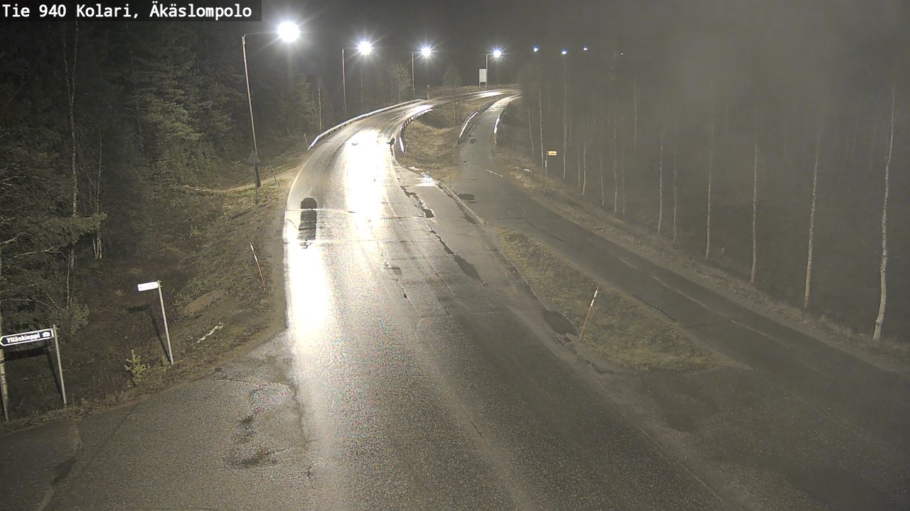 Kelikamerat Kuva Tie 940 Kolari, Äkäslompolo, Kolari, Lappi