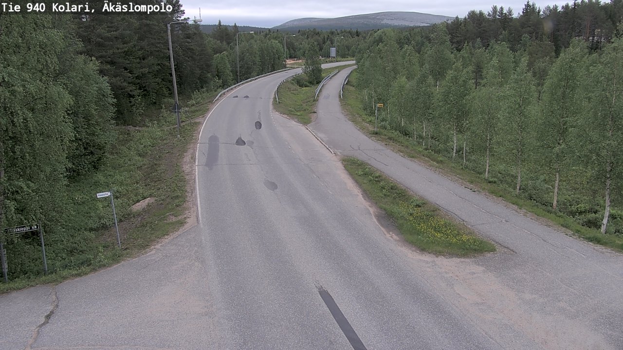 Weather Camera Image Road 940 Kolari, Äkäslompolo, Kolari, Lappi