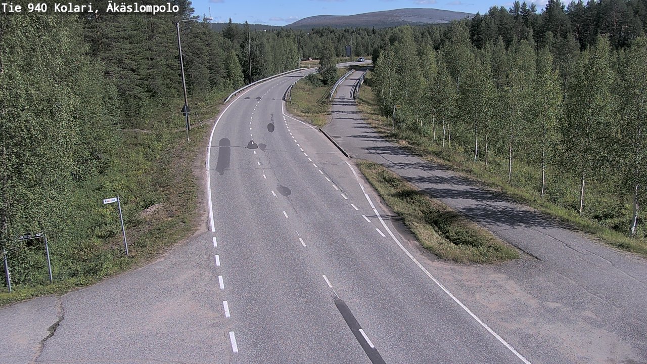 Weather Camera Image Road 940 Kolari, Äkäslompolo, Kolari, Lappi