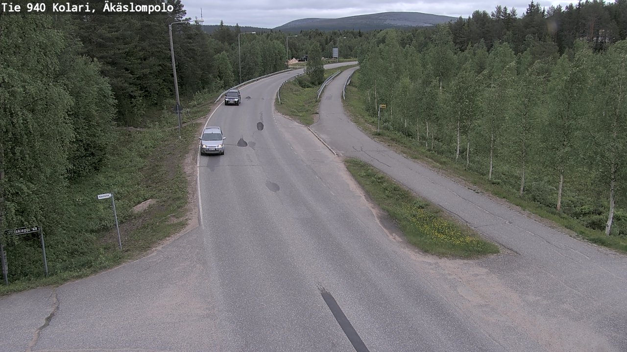 Weather Camera Image Väg 940 Kolari, Äkäslompolo, Kolari, Lappi