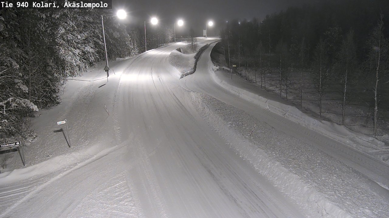 Weather Camera Image Road 940 Kolari, Äkäslompolo, Kolari, Lappi