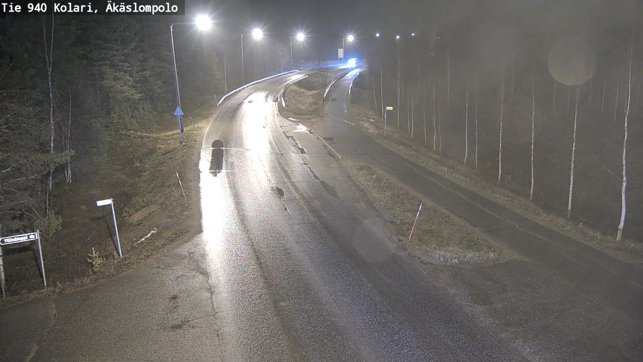 Kelikamerat Kuva Tie 940 Kolari, Äkäslompolo, Kolari, Lappi