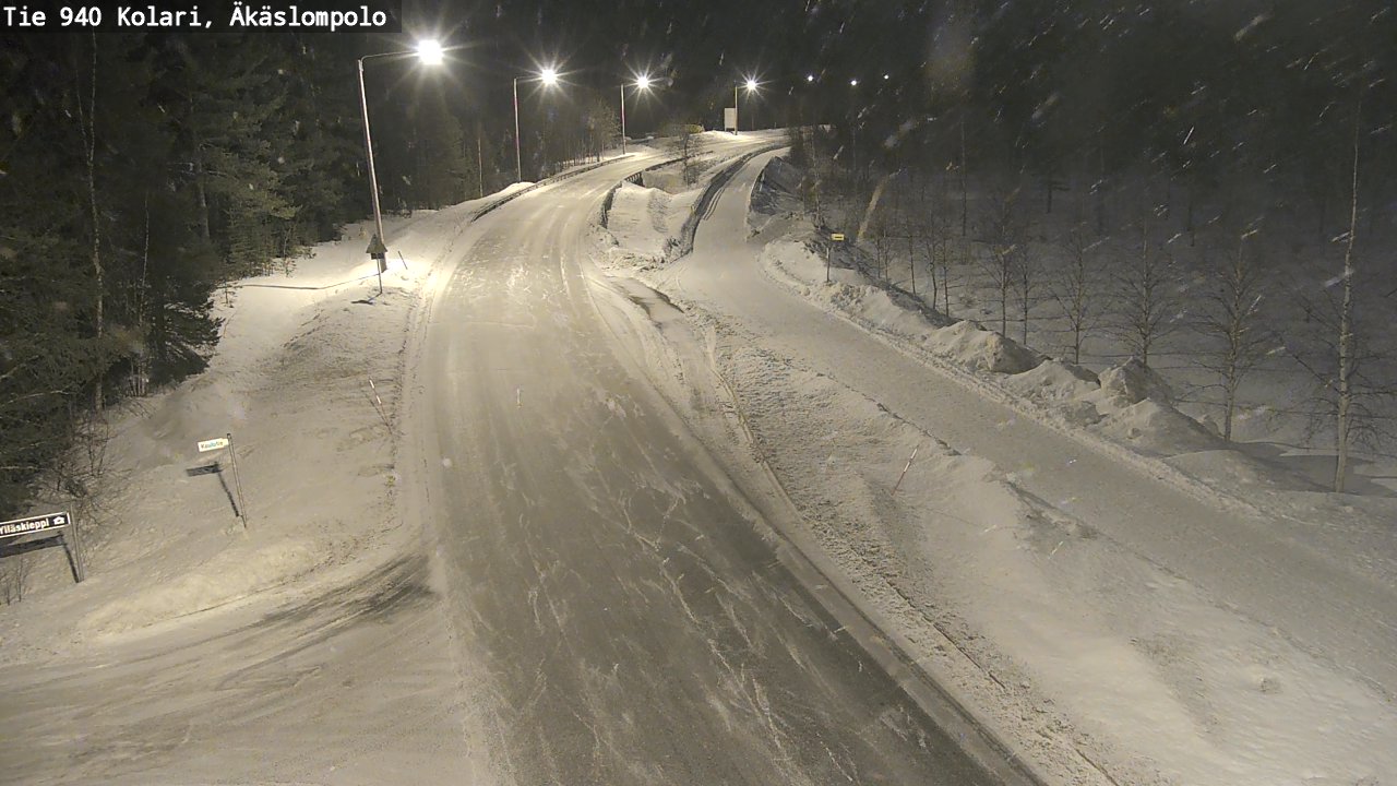 Kelikamerat Kuva Tie 940 Kolari, Äkäslompolo, Kolari, Lappi