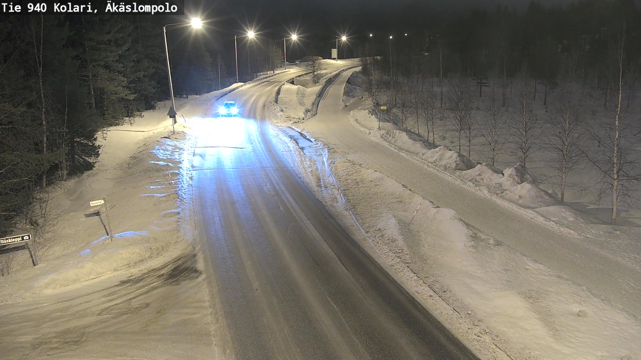 Kelikamerat Kuva Tie 940 Kolari, Äkäslompolo, Kolari, Lappi