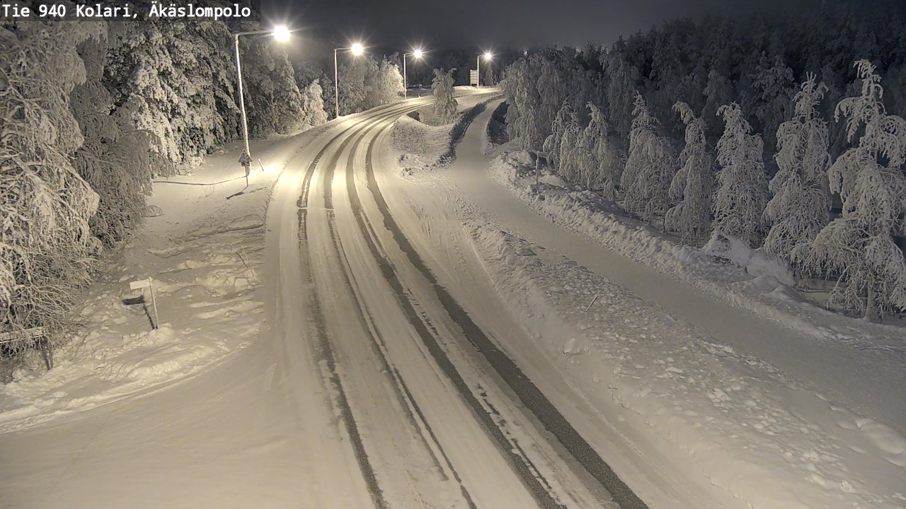 Kelikamerat Kuva Tie 940 Kolari, Äkäslompolo, Kolari, Lappi