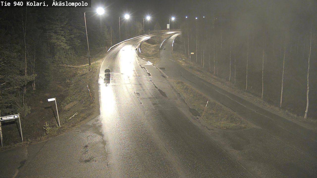 Kelikamerat Kuva Tie 940 Kolari, Äkäslompolo, Kolari, Lappi