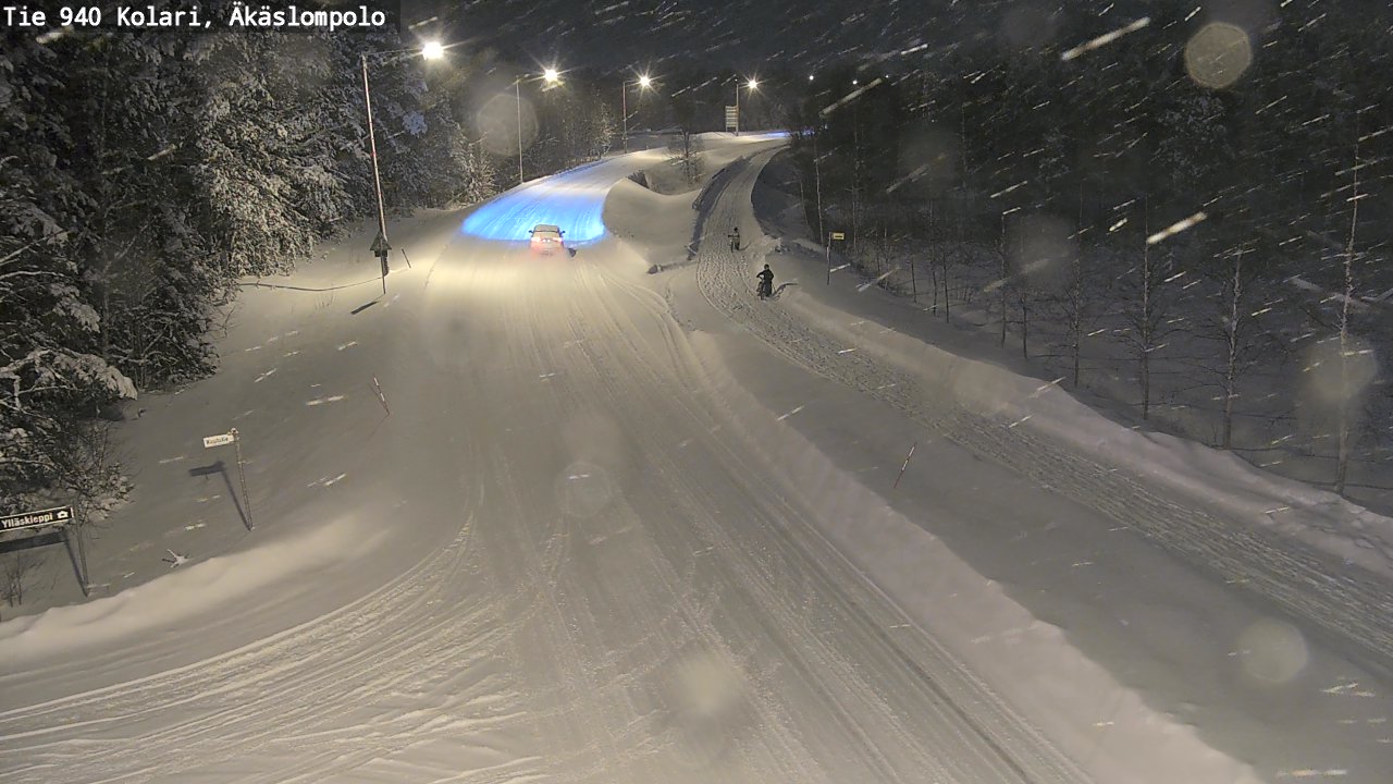 Weather Camera Image Road 940 Kolari, Äkäslompolo, Kolari, Lappi