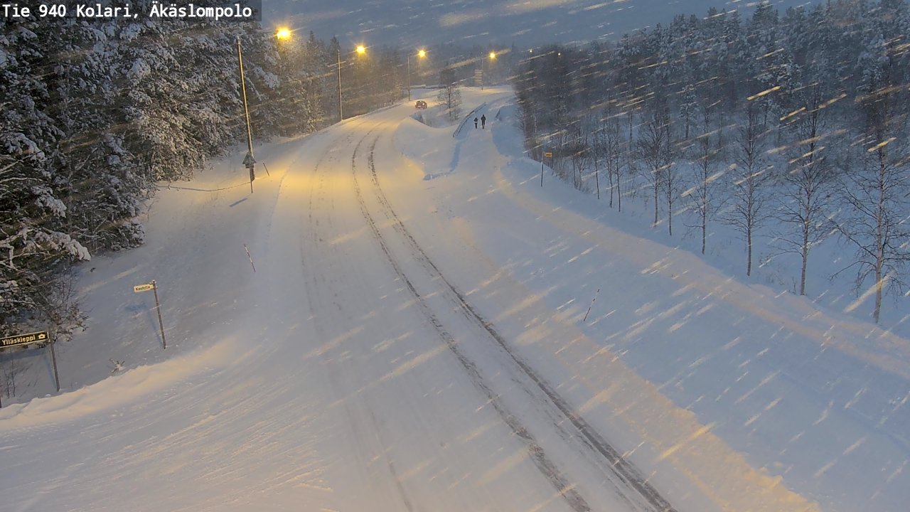 Weather Camera Image Road 940 Kolari, Äkäslompolo, Kolari, Lappi