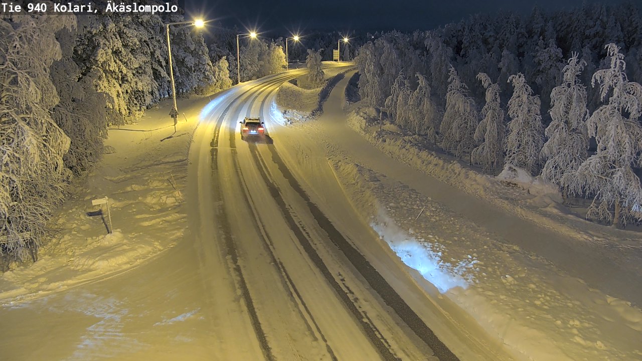 Weather Camera Image Road 940 Kolari, Äkäslompolo, Kolari, Lappi