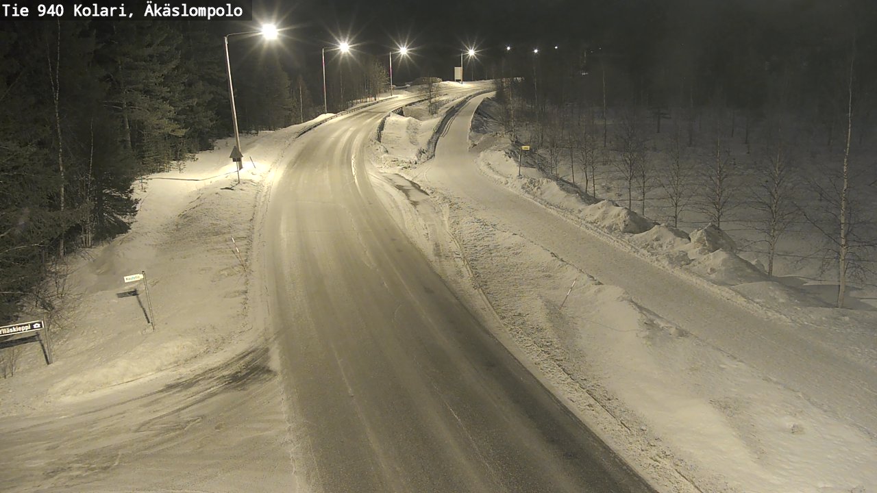 Kelikamerat Kuva Tie 940 Kolari, Äkäslompolo, Kolari, Lappi