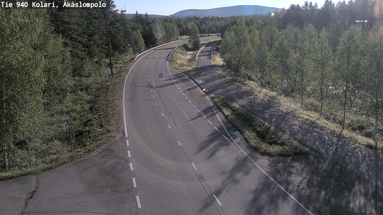 Weather Camera Image Road 940 Kolari, Äkäslompolo, Kolari, Lappi