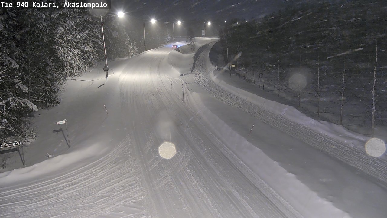 Weather Camera Image Road 940 Kolari, Äkäslompolo, Kolari, Lappi