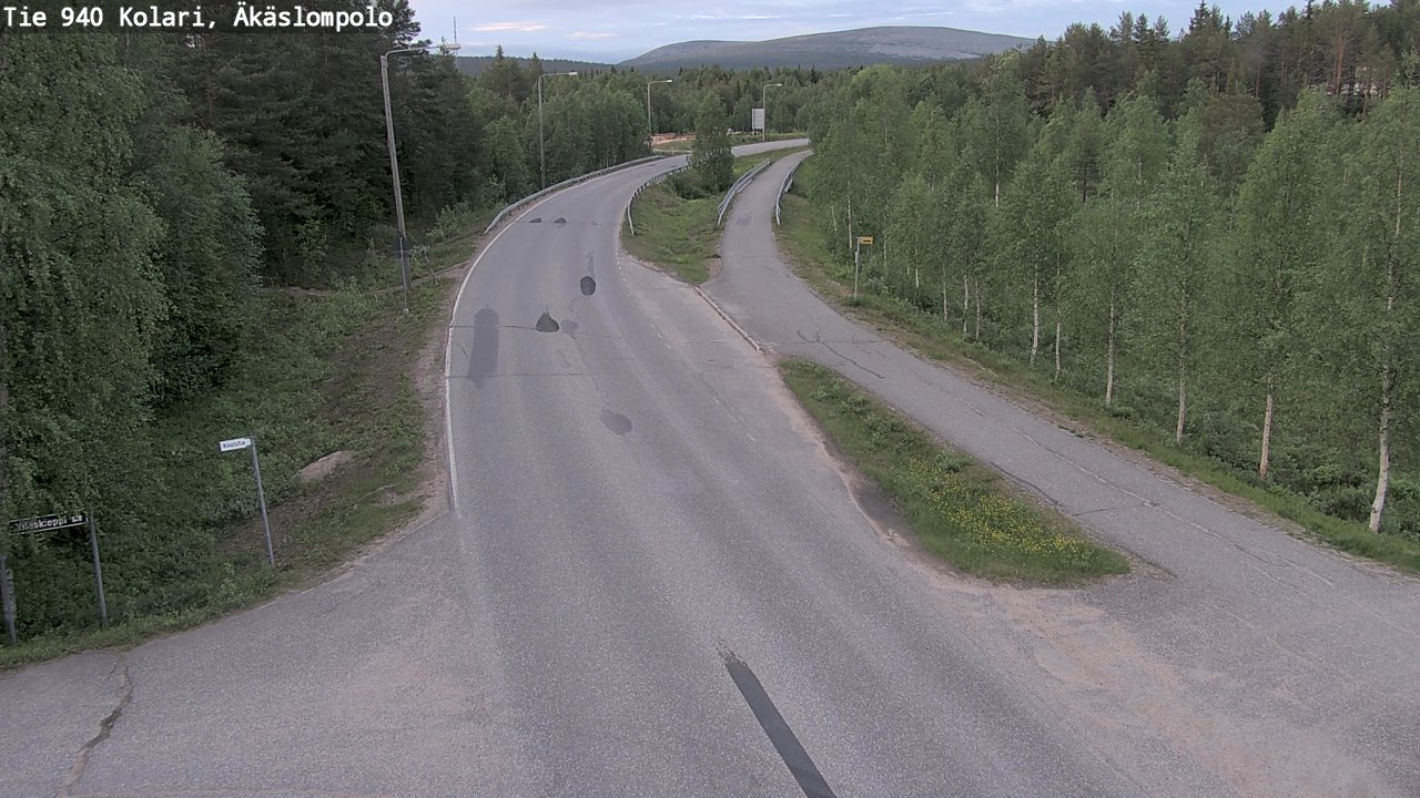 Kelikamerat Kuva Tie 940 Kolari, Äkäslompolo, Kolari, Lappi