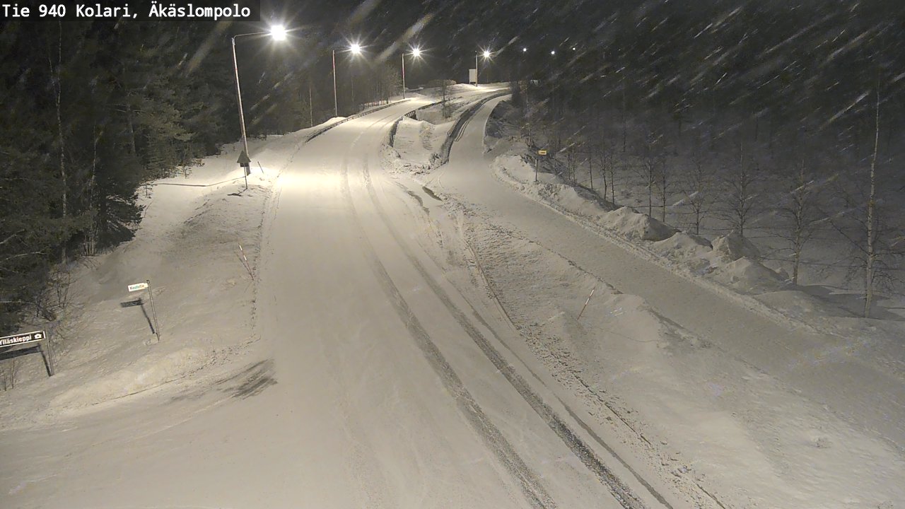 Kelikamerat Kuva Tie 940 Kolari, Äkäslompolo, Kolari, Lappi