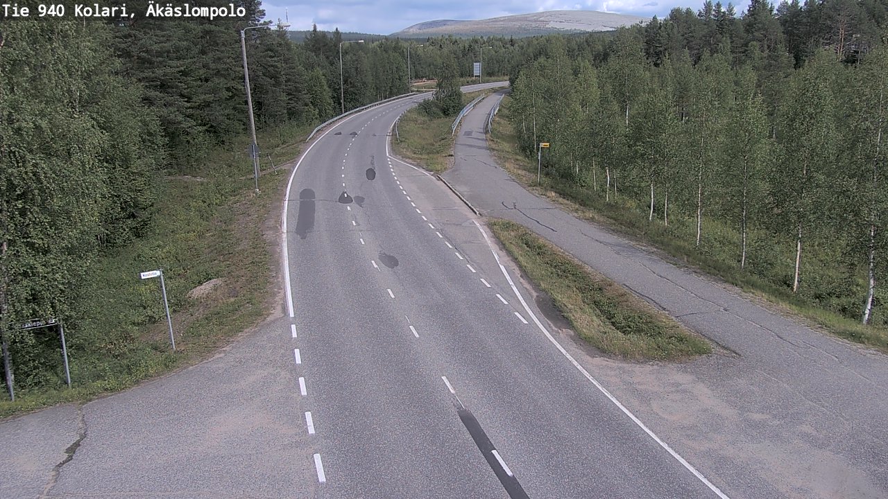 Weather Camera Image Road 940 Kolari, Äkäslompolo, Kolari, Lappi