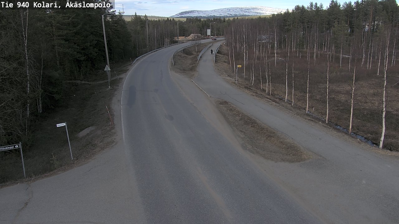Weather Camera Image Väg 940 Kolari, Äkäslompolo, Kolari, Lappi