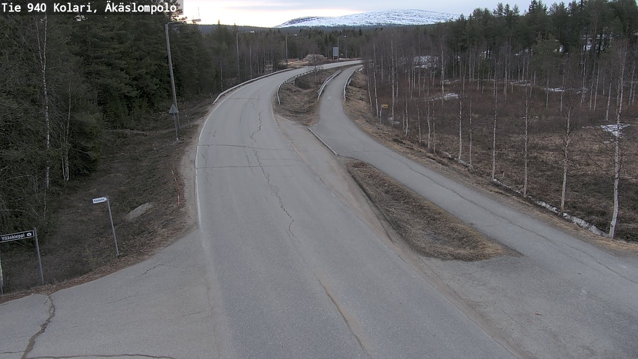 Weather Camera Image Väg 940 Kolari, Äkäslompolo, Kolari, Lappi