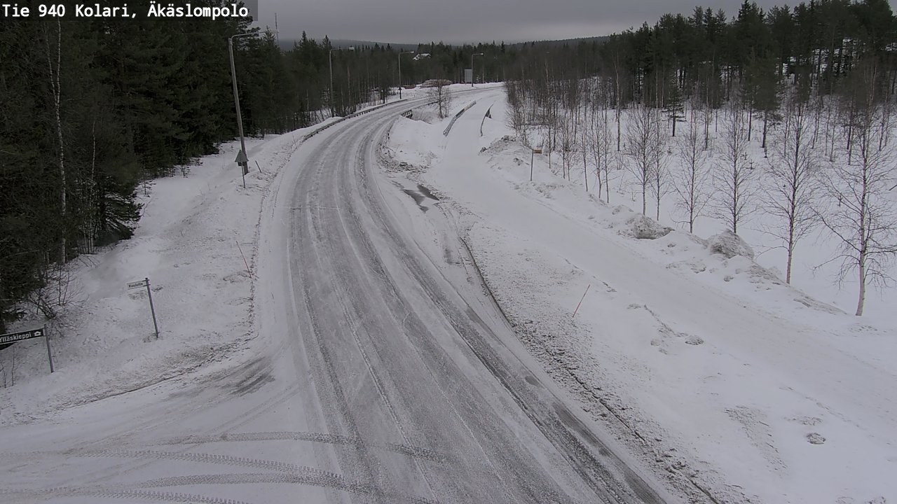 Kelikamerat Kuva Tie 940 Kolari, Äkäslompolo, Kolari, Lappi
