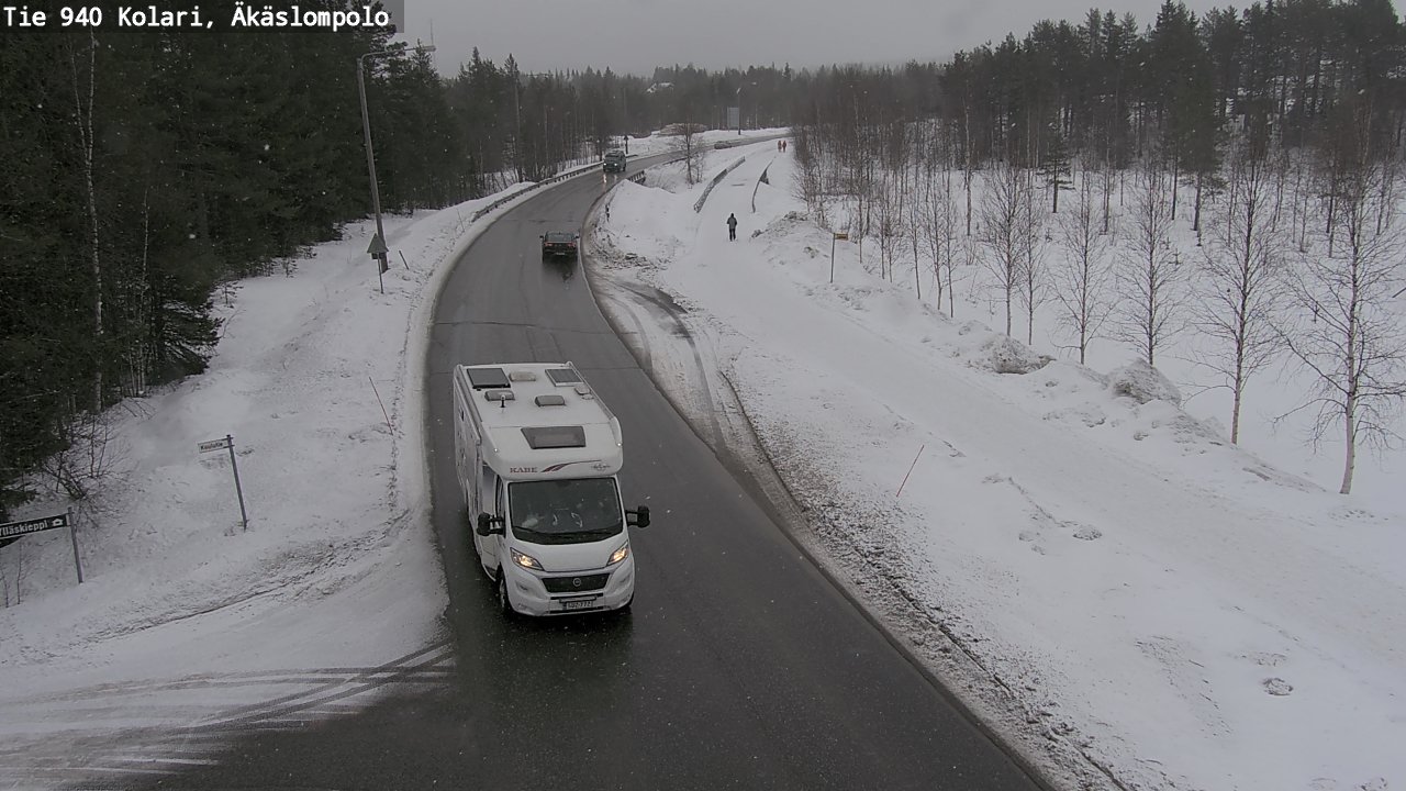 Weather Camera Image Road 940 Kolari, Äkäslompolo, Kolari, Lappi