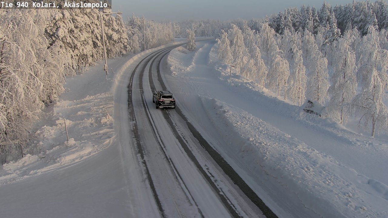 Kelikamerat Kuva Tie 940 Kolari, Äkäslompolo, Kolari, Lappi