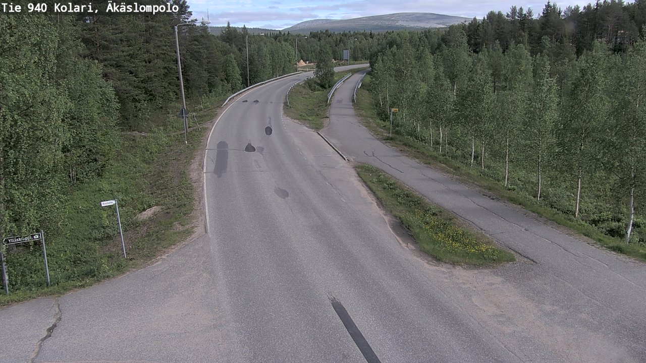Kelikamerat Kuva Tie 940 Kolari, Äkäslompolo, Kolari, Lappi