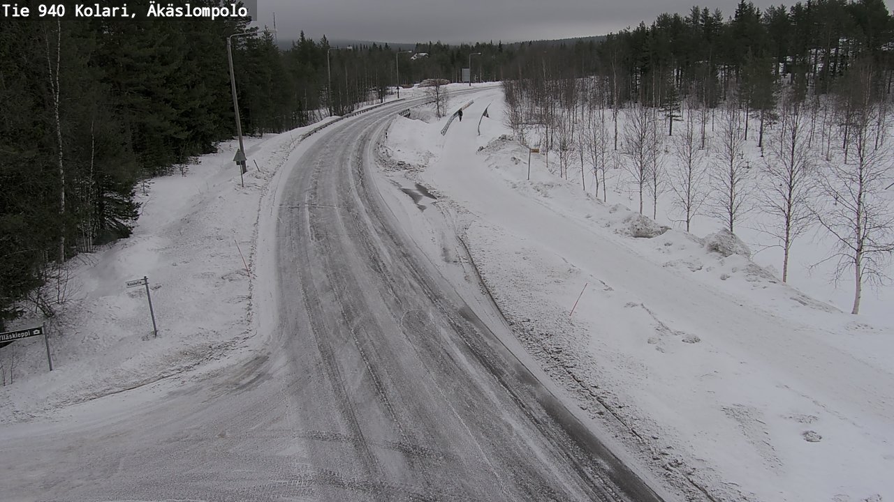 Kelikamerat Kuva Tie 940 Kolari, Äkäslompolo, Kolari, Lappi
