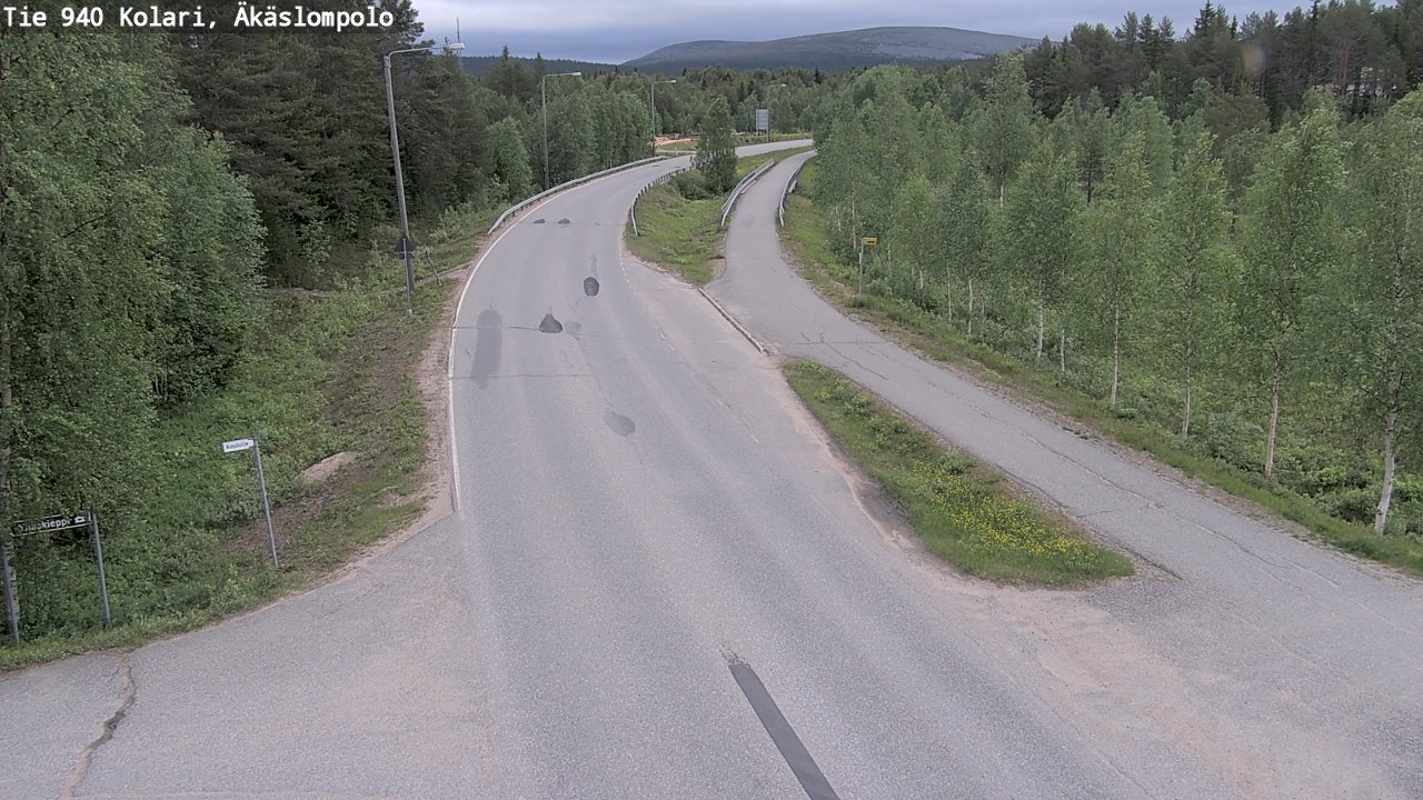 Weather Camera Image Road 940 Kolari, Äkäslompolo, Kolari, Lappi