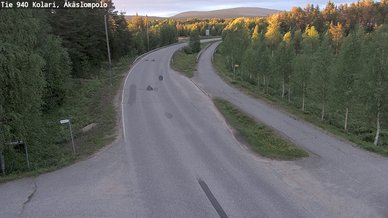 Kelikamerat Kuva Tie 940 Kolari, Äkäslompolo, Kolari, Lappi
