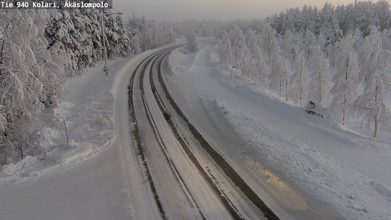 Kelikamerat Kuva Tie 940 Kolari, Äkäslompolo, Kolari, Lappi