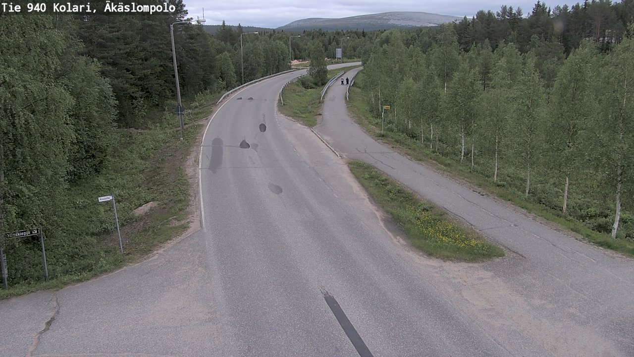Weather Camera Image Väg 940 Kolari, Äkäslompolo, Kolari, Lappi