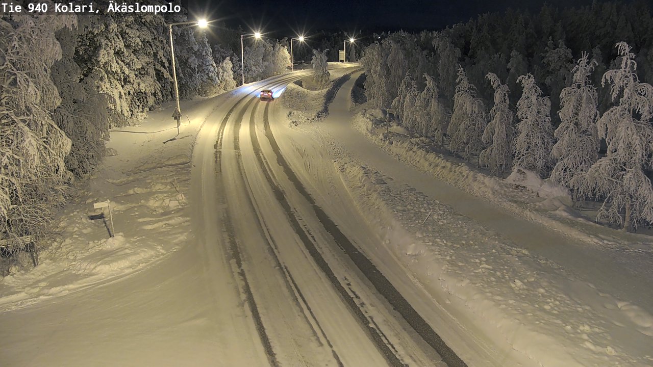Kelikamerat Kuva Tie 940 Kolari, Äkäslompolo, Kolari, Lappi