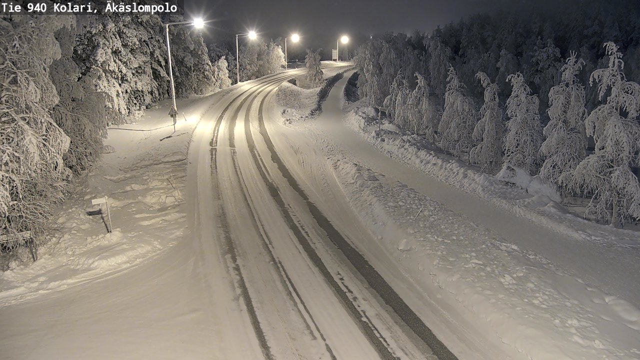 Kelikamerat Kuva Tie 940 Kolari, Äkäslompolo, Kolari, Lappi