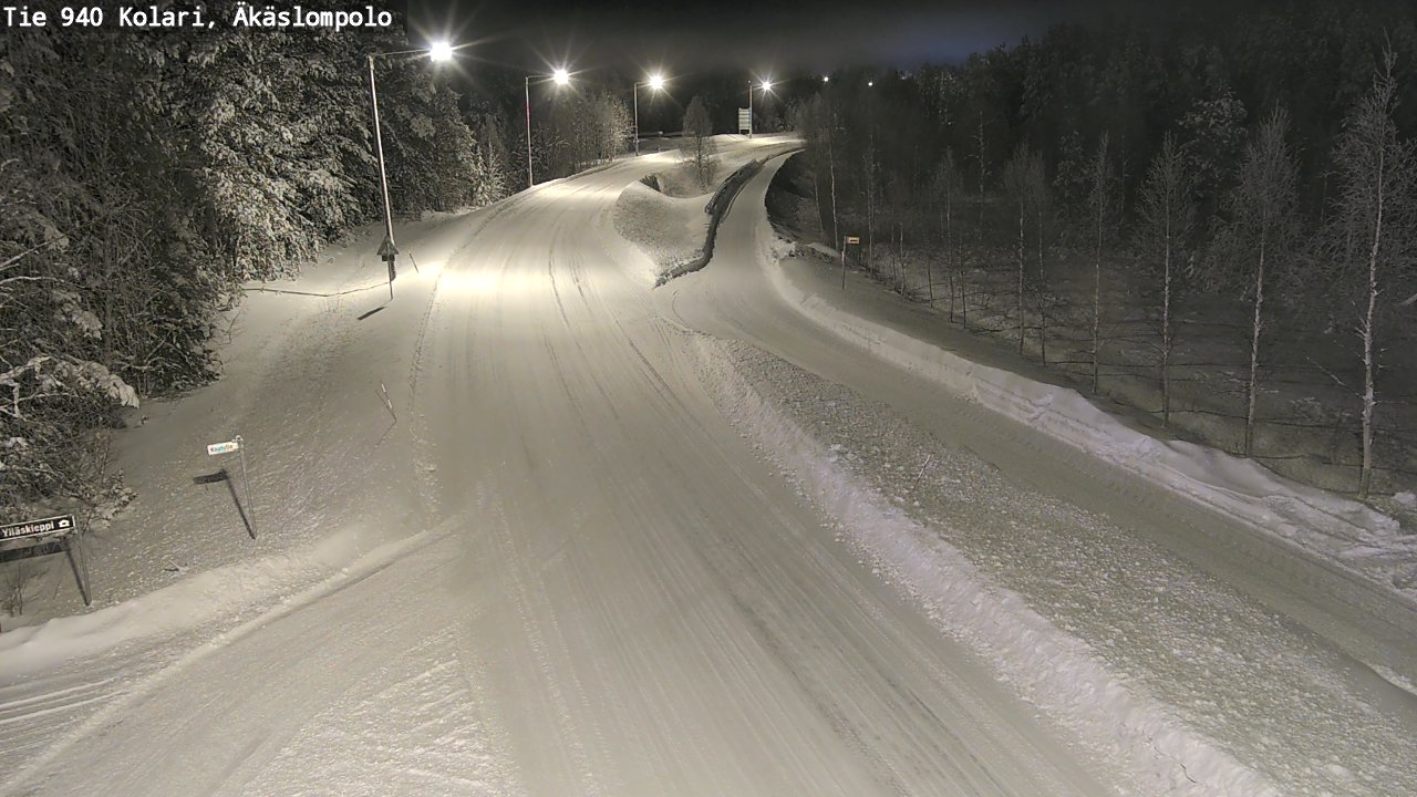 Weather Camera Image Road 940 Kolari, Äkäslompolo, Kolari, Lappi
