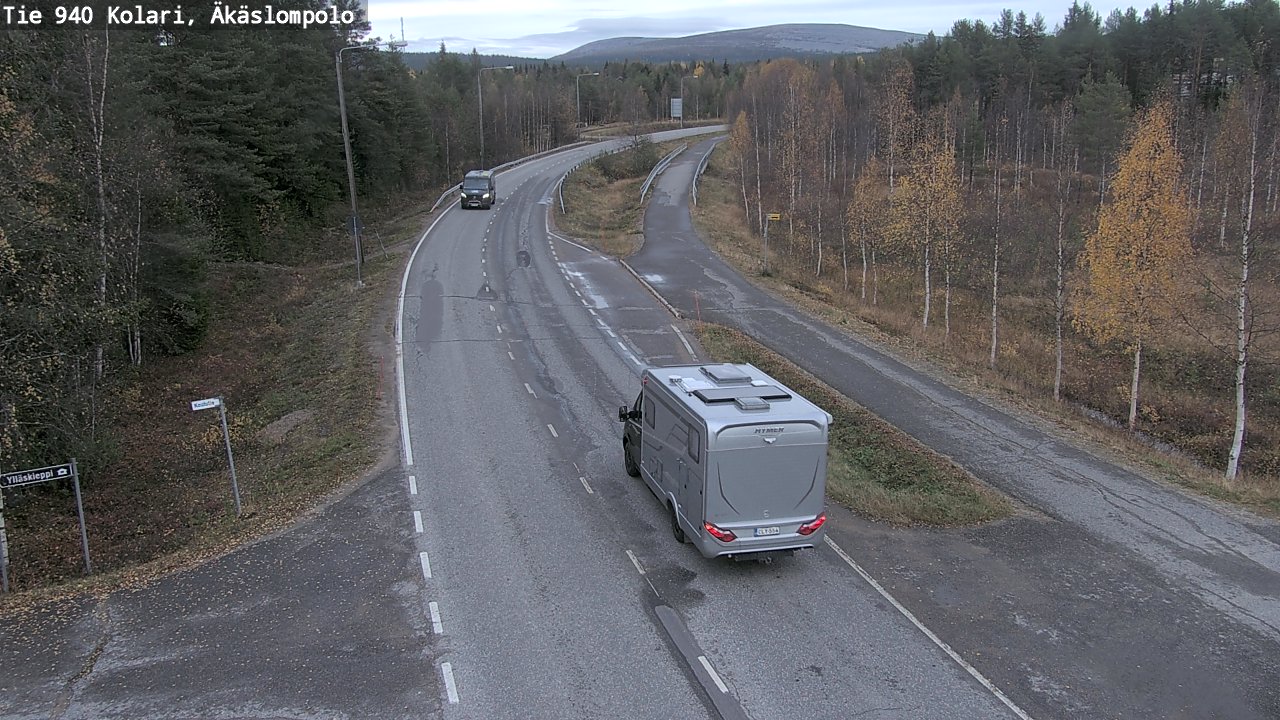 Weather Camera Image Väg 940 Kolari, Äkäslompolo, Kolari, Lappi