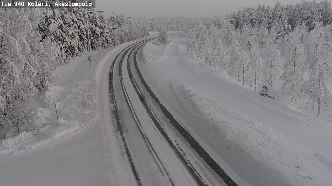 Kelikamerat Kuva Tie 940 Kolari, Äkäslompolo, Kolari, Lappi
