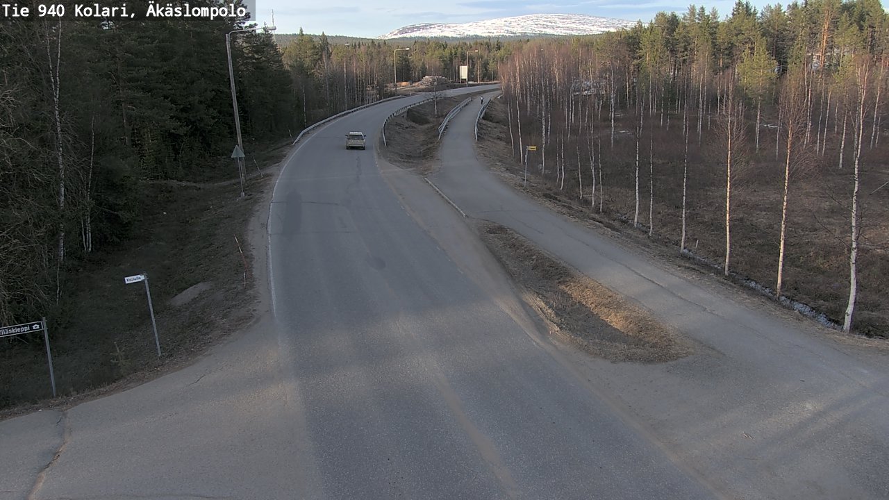 Weather Camera Image Väg 940 Kolari, Äkäslompolo, Kolari, Lappi