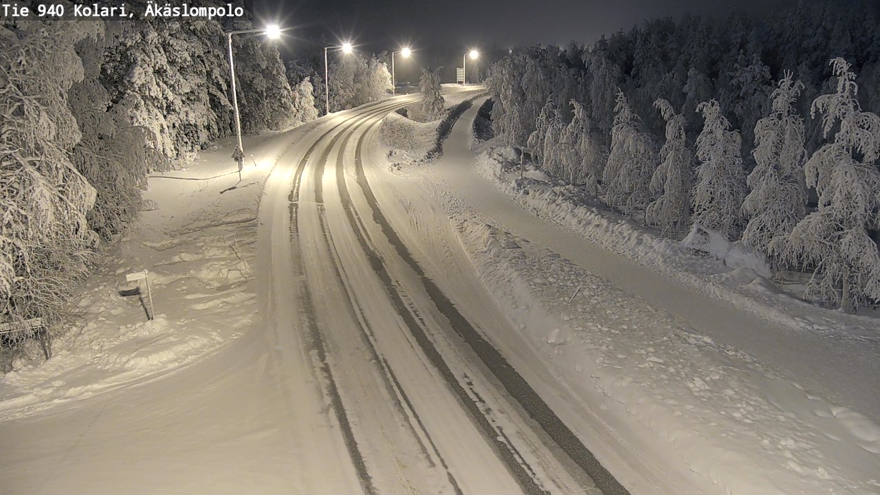 Kelikamerat Kuva Tie 940 Kolari, Äkäslompolo, Kolari, Lappi