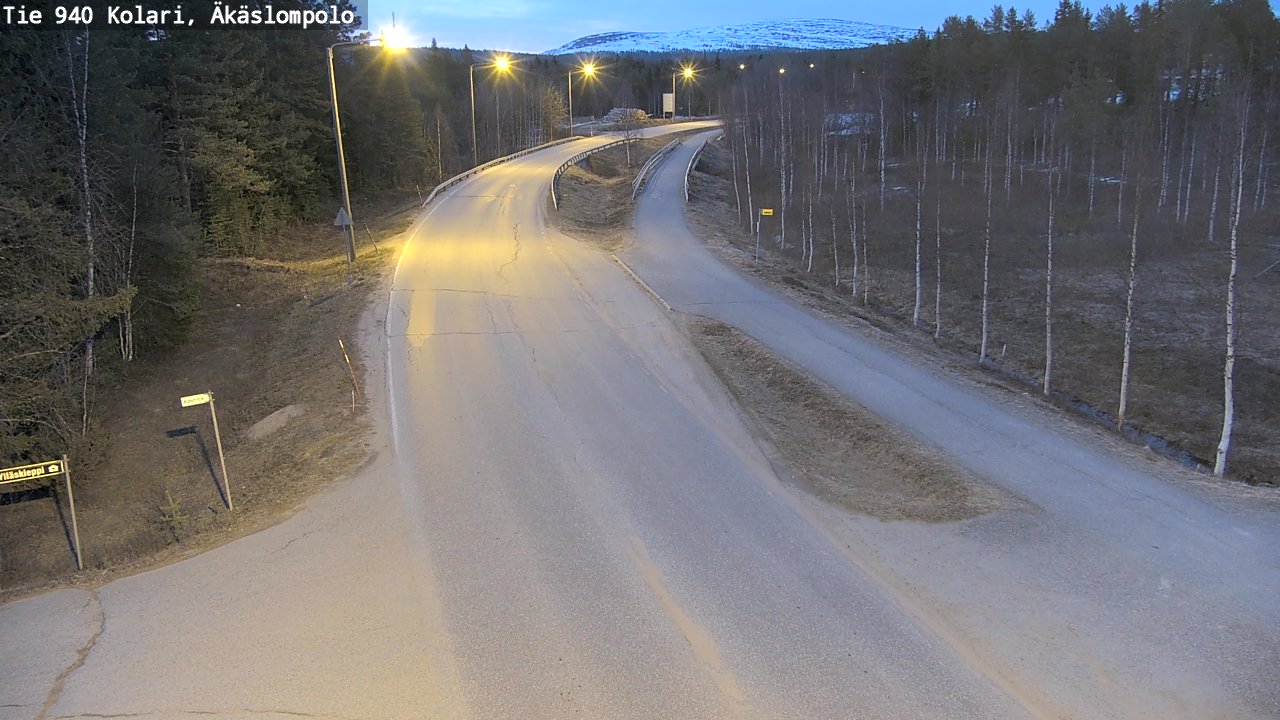 Weather Camera Image Road 940 Kolari, Äkäslompolo, Kolari, Lappi