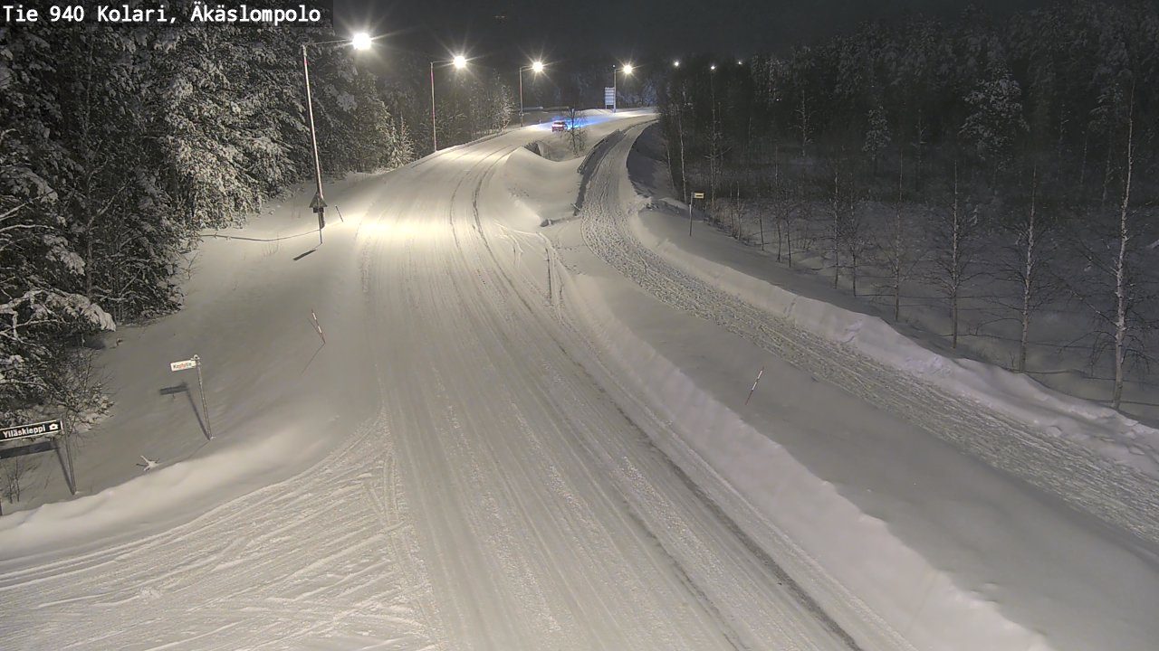 Weather Camera Image Road 940 Kolari, Äkäslompolo, Kolari, Lappi