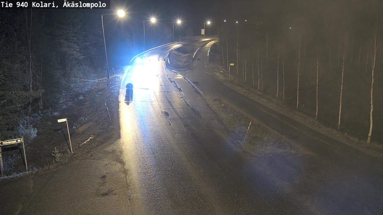 Kelikamerat Kuva Tie 940 Kolari, Äkäslompolo, Kolari, Lappi