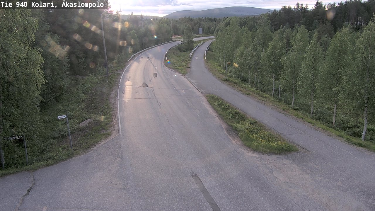 Kelikamerat Kuva Tie 940 Kolari, Äkäslompolo, Kolari, Lappi