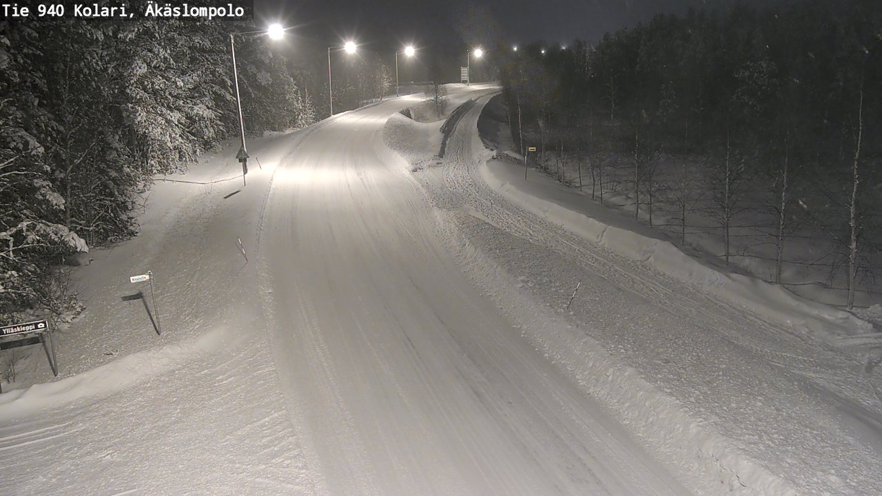 Weather Camera Image Road 940 Kolari, Äkäslompolo, Kolari, Lappi