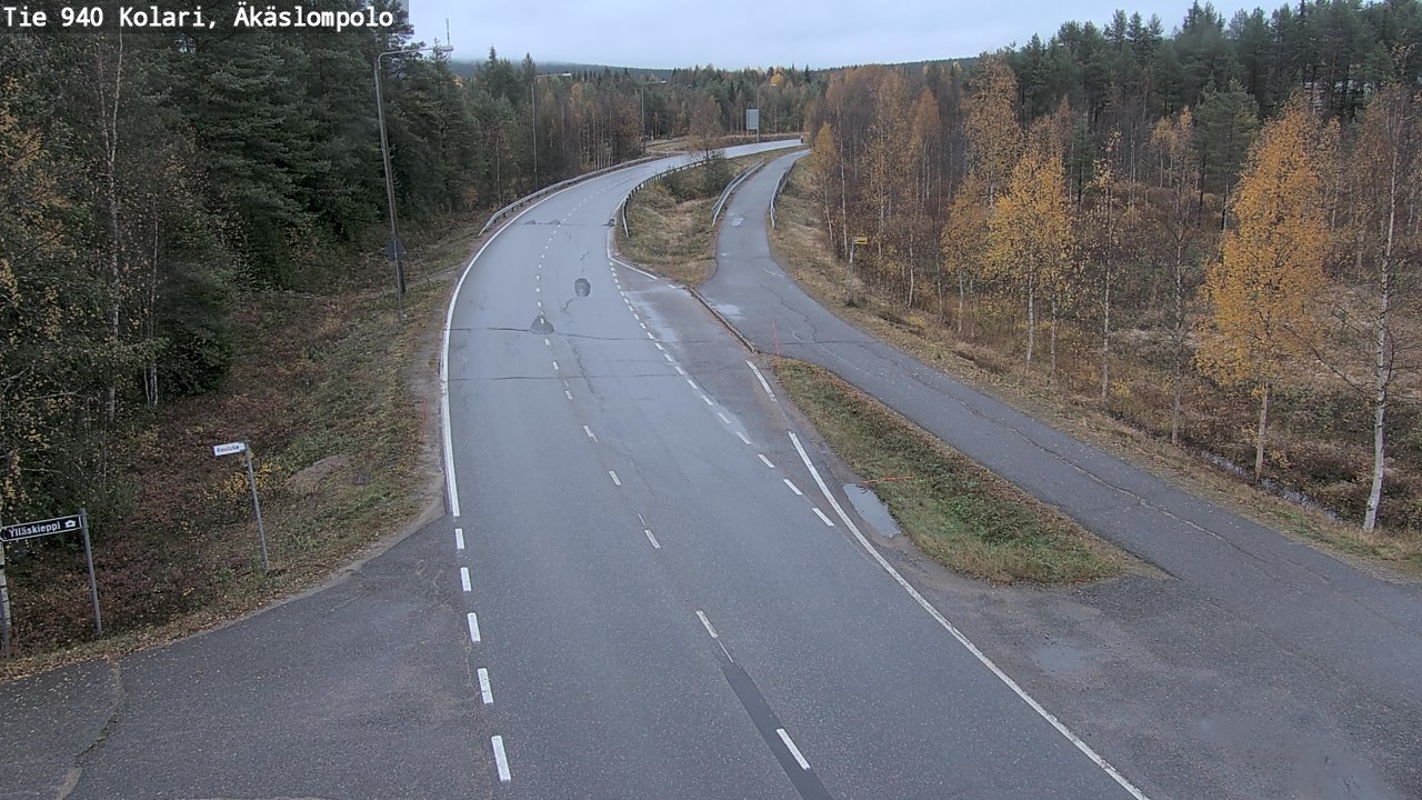 Weather Camera Image Road 940 Kolari, Äkäslompolo, Kolari, Lappi