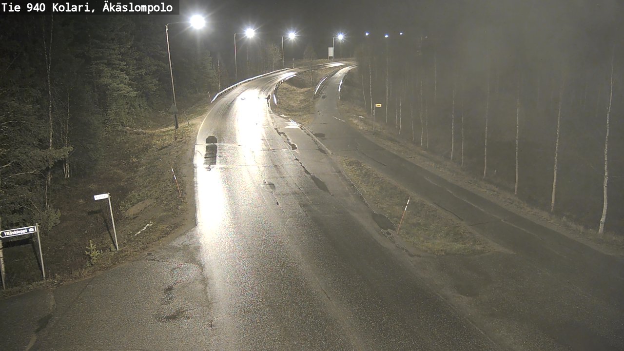 Kelikamerat Kuva Tie 940 Kolari, Äkäslompolo, Kolari, Lappi