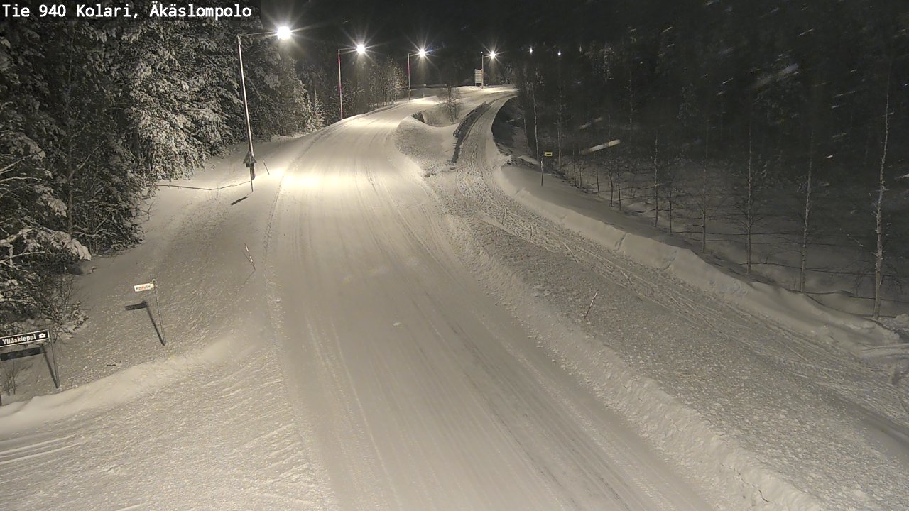 Weather Camera Image Road 940 Kolari, Äkäslompolo, Kolari, Lappi