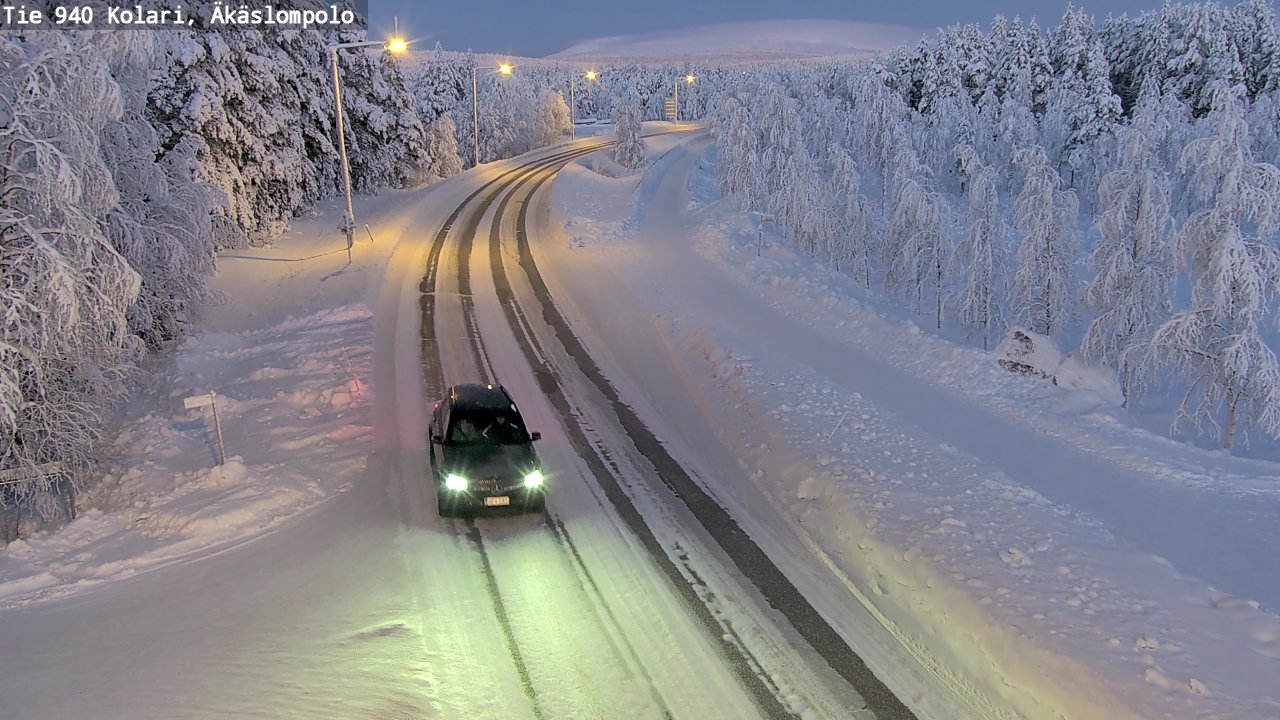 Weather Camera Image Road 940 Kolari, Äkäslompolo, Kolari, Lappi