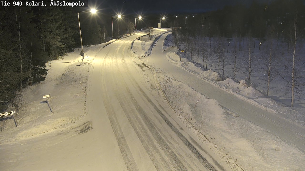 Kelikamerat Kuva Tie 940 Kolari, Äkäslompolo, Kolari, Lappi
